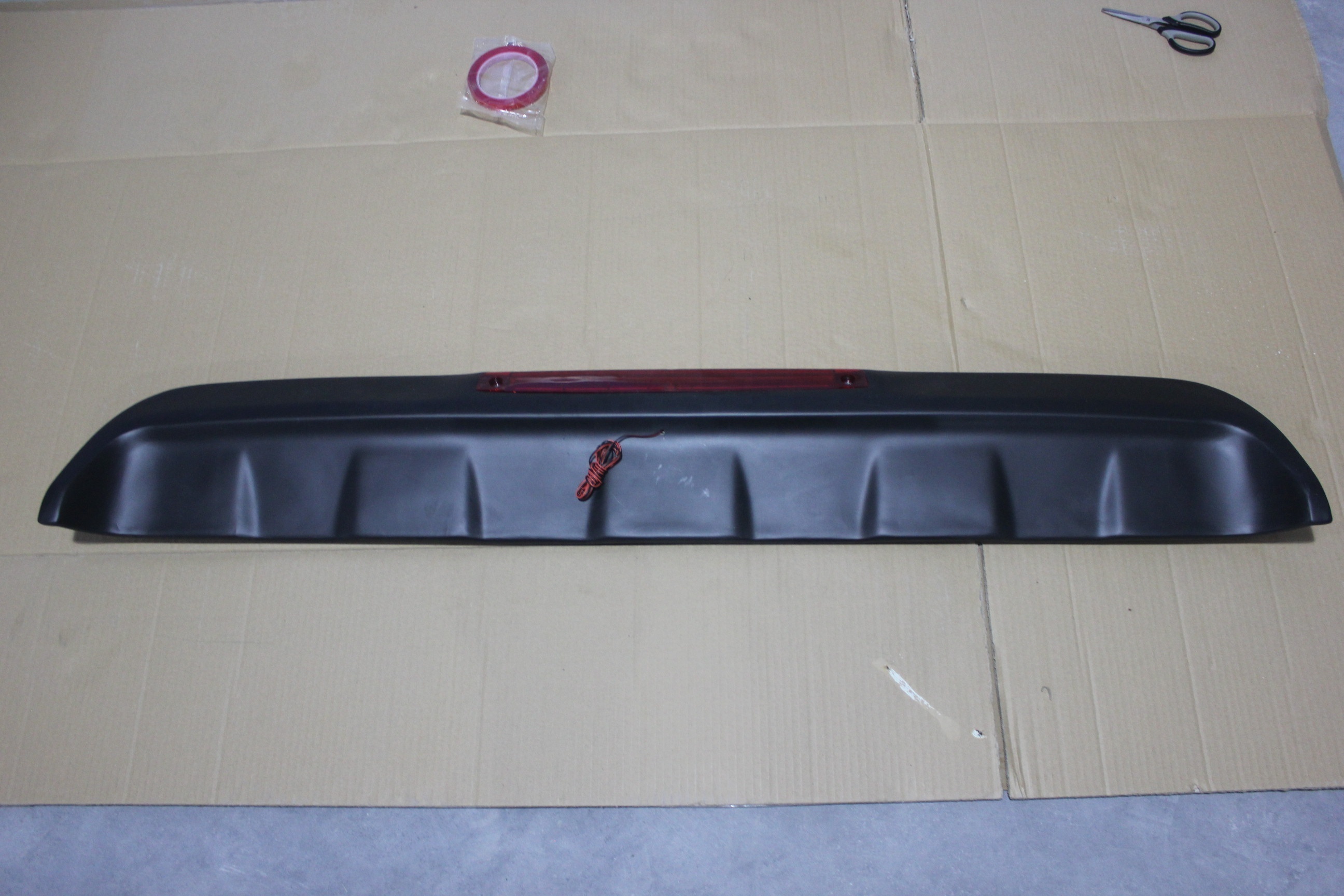 ABS Matt Black Rear Roof Spoiler With Third Brake Light for Suzuki Jimny JB64 JB74 2019+