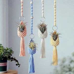 Colorful Macrame Plant Hangers, Hanging Plant Holders Boho Decor