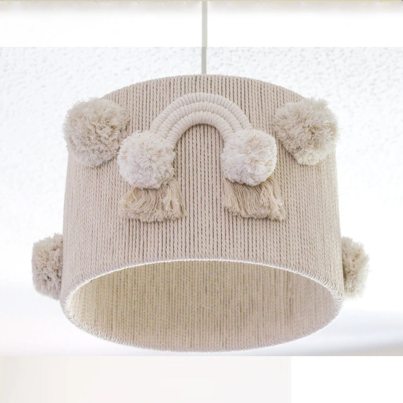 Hot Sale Handmade macrame lampshade Boho Style Ceiling lamp shade for livingrooms