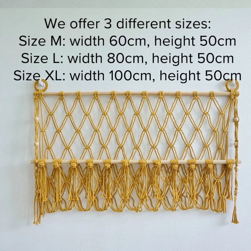 Hot Sale Knitted Macrame Toy Hammock, Stuffed Animal Toy Storage, Kids Room Decor Wholesale in Vietnam