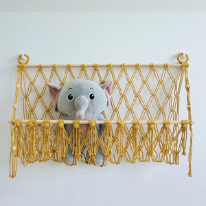 Hot Sale Knitted Macrame Toy Hammock, Stuffed Animal Toy Storage, Kids Room Decor Wholesale in Vietnam