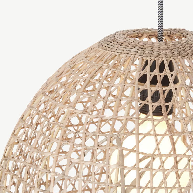 Hot Sale Decoration Woven Lamp Shade Natural Seagrass Ceiling lights Lampshade Cheap Wholesale Vietnam Manufacturer