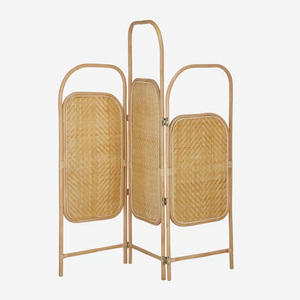 Natural Luxury Rattan and Bamboo Room Divider Screen 3 piece Partition foldable High Quality Best Price Wholesale