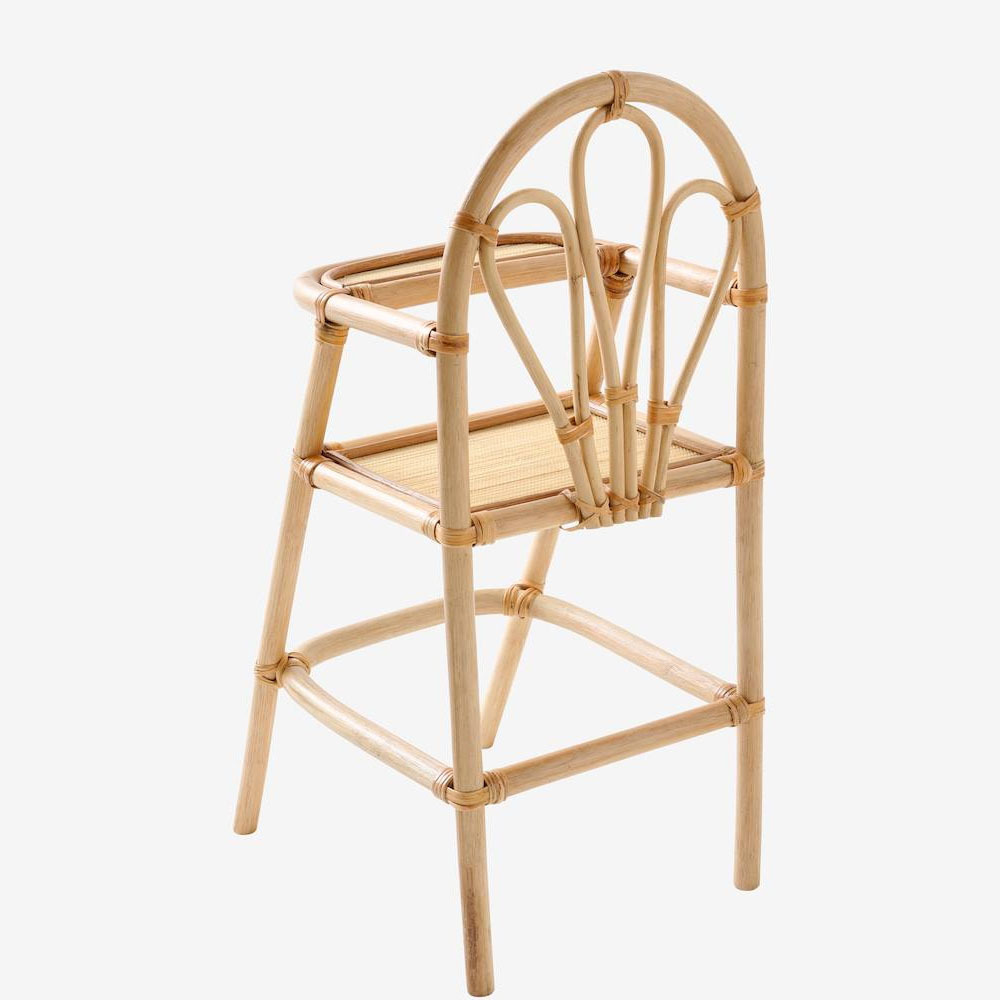 High Quality Rattan Feeding Chair Kids Furniture Retro Boho Child dinning chair Best Price Vietnam Manufacturer Wholesale