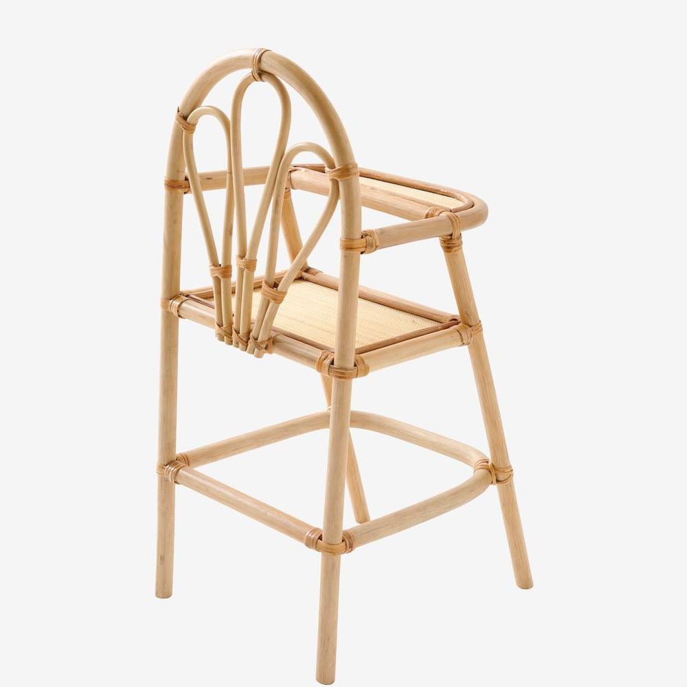 High Quality Rattan Feeding Chair Kids Furniture Retro Boho Child dinning chair Best Price Vietnam Manufacturer Wholesale