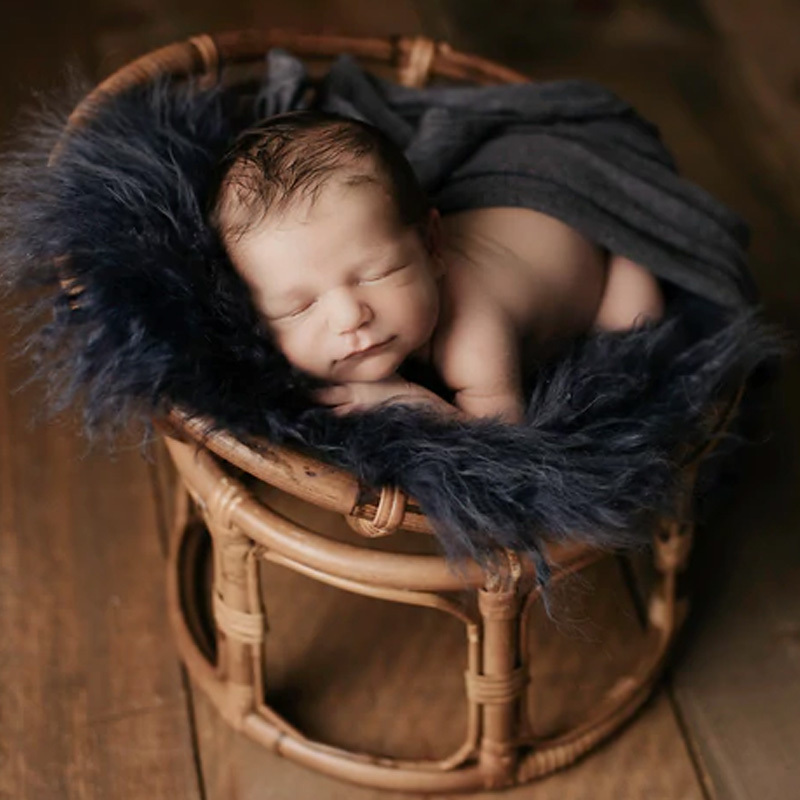 New Style Children's Vintage Rattan Papasan, furniture newborn frames wicker photography Vietnam Manufacturer Cheap Wholesale