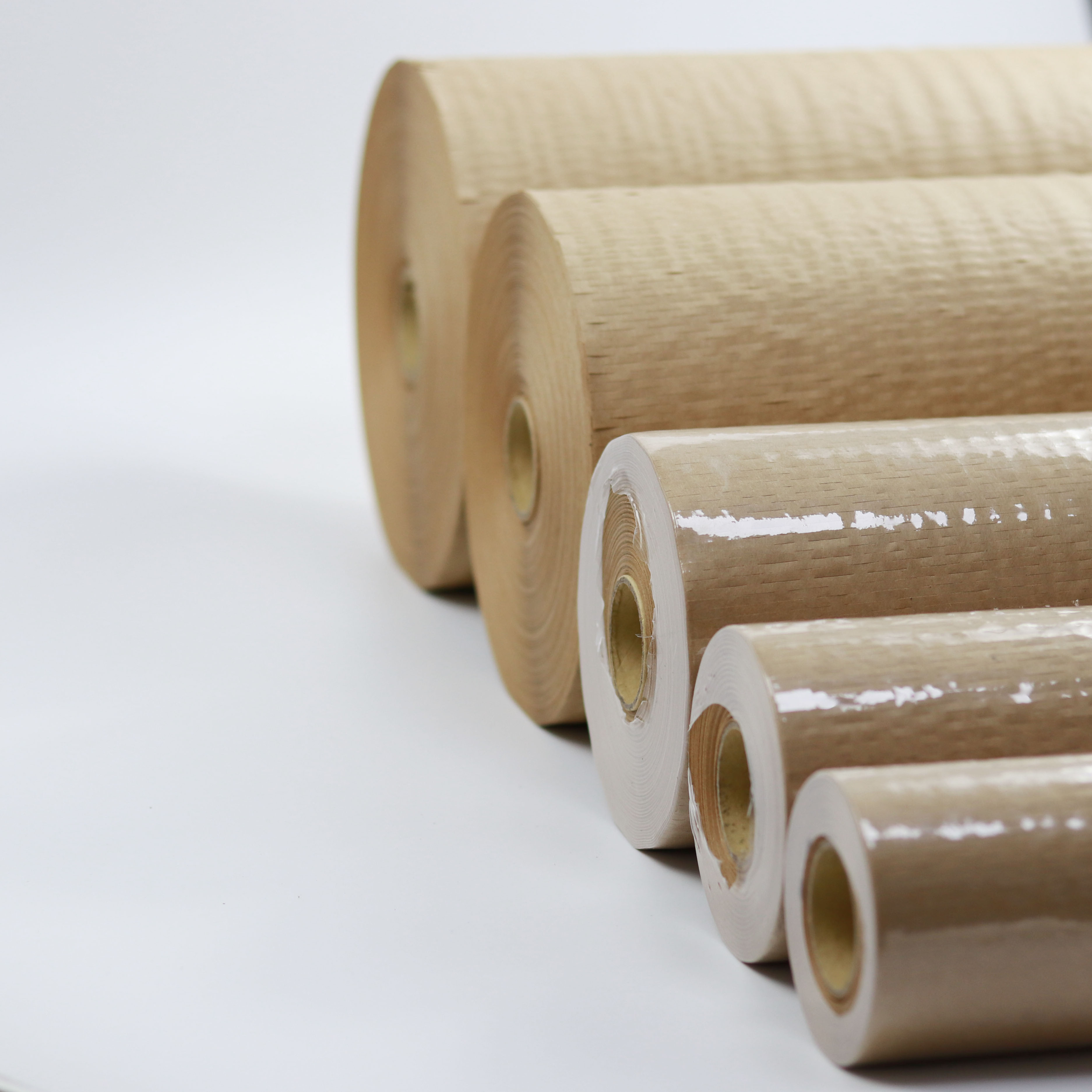 Factory direct sale brown honeycomb structure kraft paper through pad paper roll