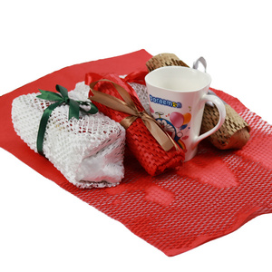 Supplier Red Honeycomb Protective Kraft Paper Packaging Cushioning Material