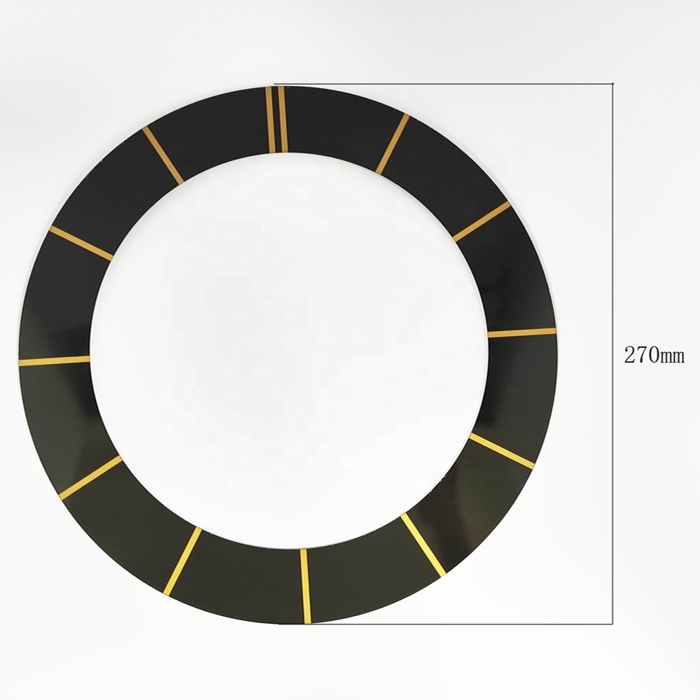 Modern contracted design clock mechanism and dials no-numbers 270mm aluminium clock dial board