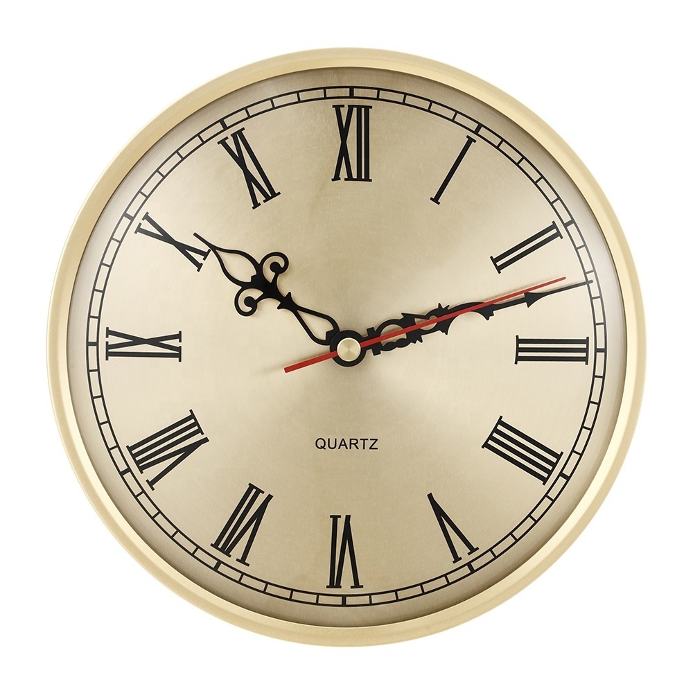 New Design 180mm Diameter Clock Fit Ups Inserts Roman Arabic Numeral Quartz Wall Clock Insert