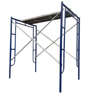 Galvanized Steel Scaffolding Frame 3ft 4ft 5.5ft Free Spare Parts Walk Broad Ladder for Construction Office Building