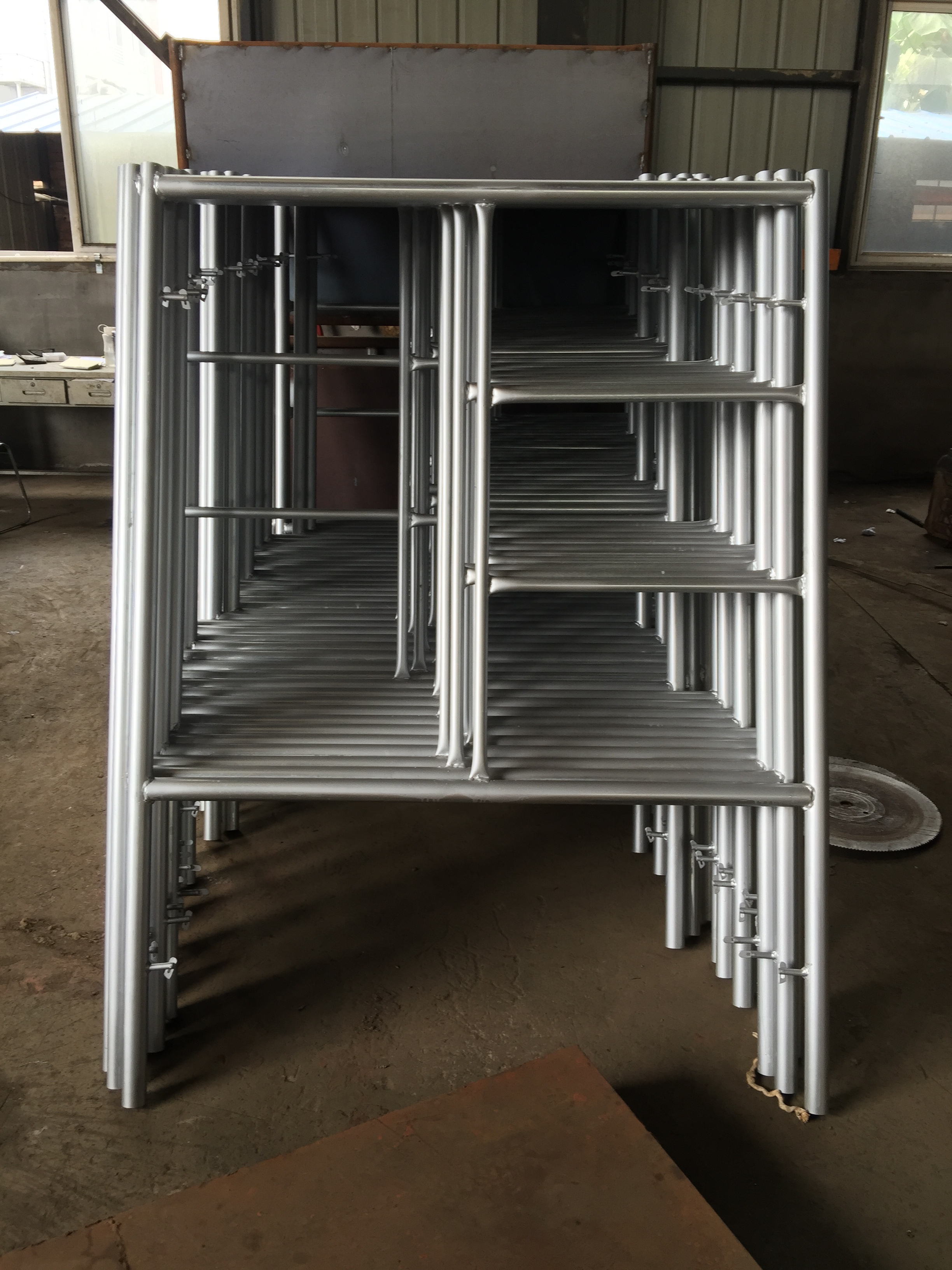 European scaffolding aluminum frames mason box frame ladder frame for scaffolding