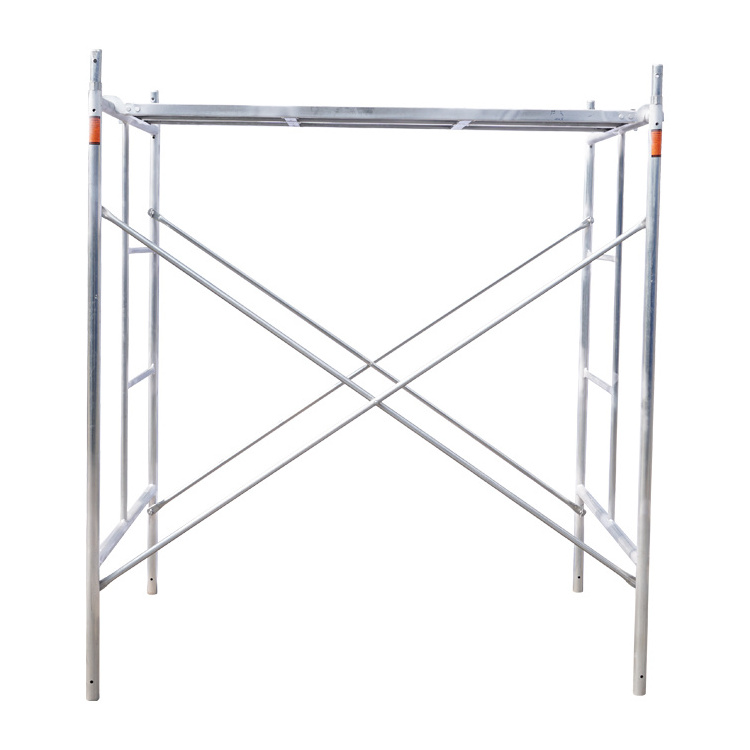 2.6mm Thickness Powder Coated Q235 Steel Mason H Frame Scaffolding For Buildings Construction