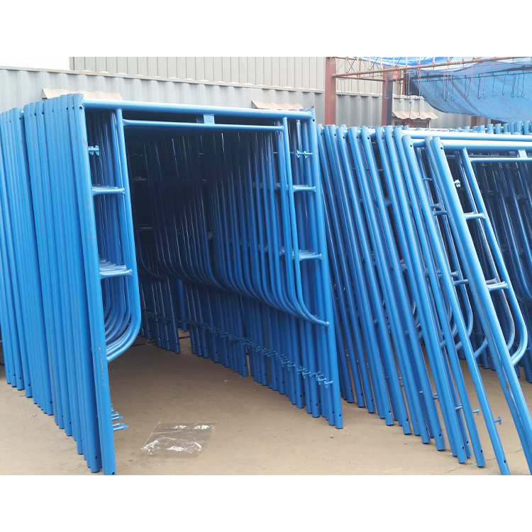 2.6mm Thickness Powder Coated Q235 Steel Mason H Frame Scaffolding For Buildings Construction