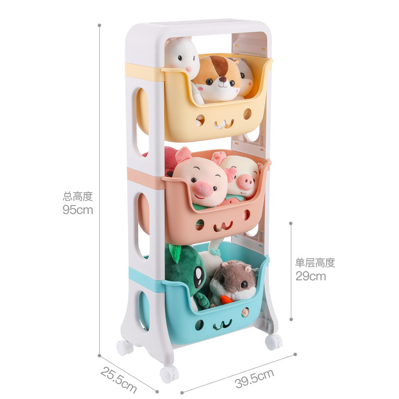 TYP3530 Nursery school kindergarten muti-functional plastic toy storage children cabinet and book shelf