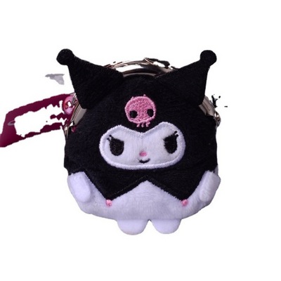 Cute Sanrio Purse Kuromi Melody Soft Stuffed Doll Coin Bag Japanese Plush Mini Wallet Cartoon Pendant Xmas Gift