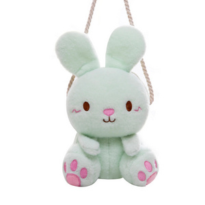 Kids School Bags Soft Toys Plush Backpack Bunny Shoulder Crossbody Bag Rabbit Plush Doll Bunny Plush Backpack