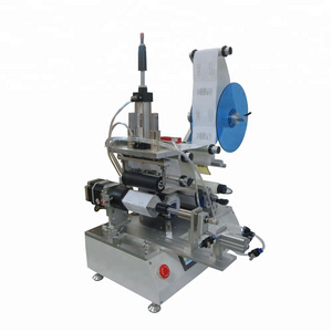 hot sell semi automatic conical cup label machine with 360 degree rotation labeling