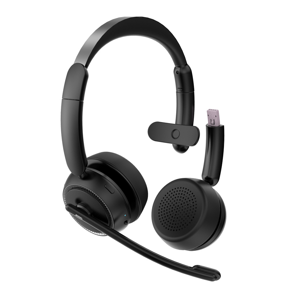 2023 New OEM/ODM Charging Base Detachable Noise Cancelling Single Dual Noise Cancelling Bluetooth Headset