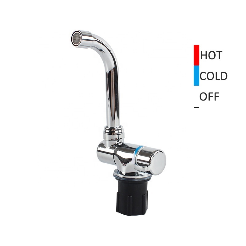 TYTXRV OEM RV Accessories Modern Single-Handle RV Interior Faucet Cold and Hot Water Rotatable Folding Faucet Kitchen Tap