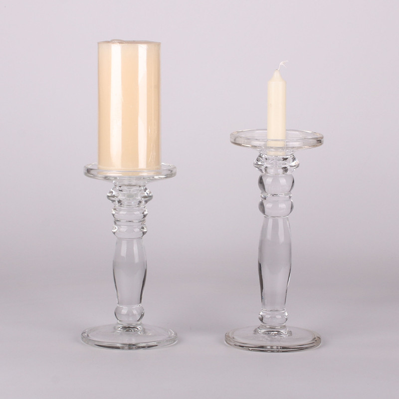 Long stem glass candle holder votive candle holders wholesale hot sales wedding decoration candle jars