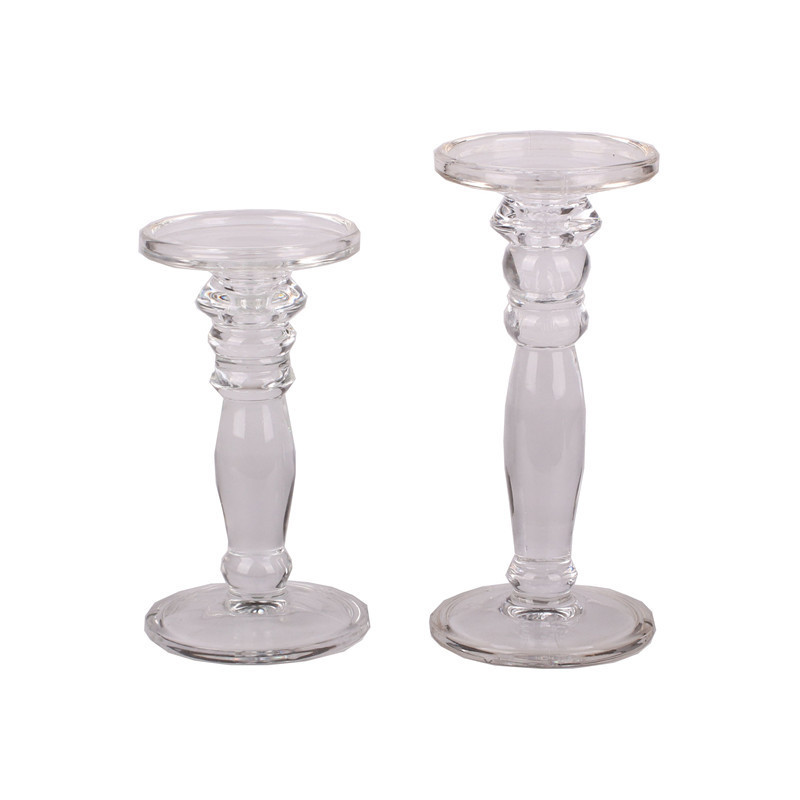 Long stem glass candle holder votive candle holders wholesale hot sales wedding decoration candle jars