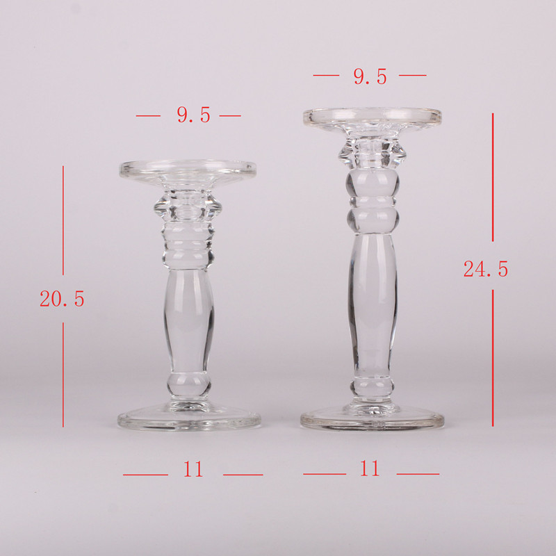 Long stem glass candle holder votive candle holders wholesale hot sales wedding decoration candle jars