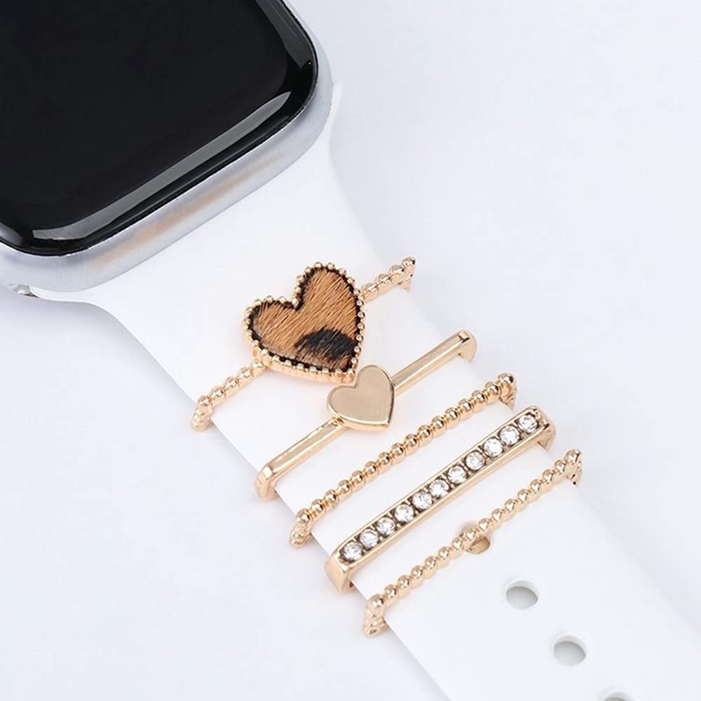 2023 new Charms Decorative Ring for Apple Watch Band Strap Creative Decorative Nails Watchband Accessories for iWatch Bracelet