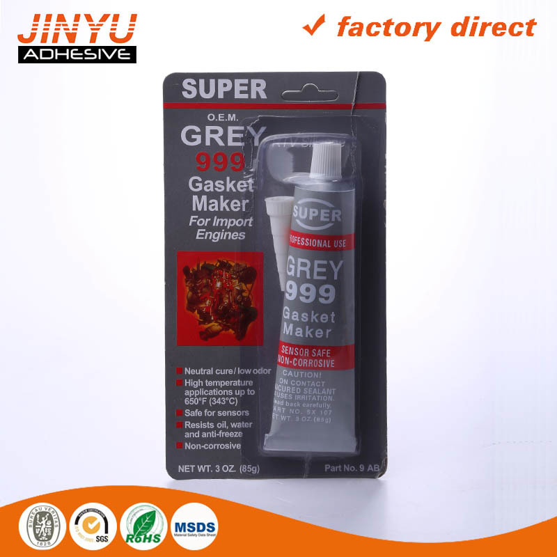 Factory price High Temperature Grey Rtv Silicone Adhesive what is rtv silicone