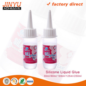 Jinyu factory direct selling high quality clear All Purpose 30ml Silicone liquid glue for fabric