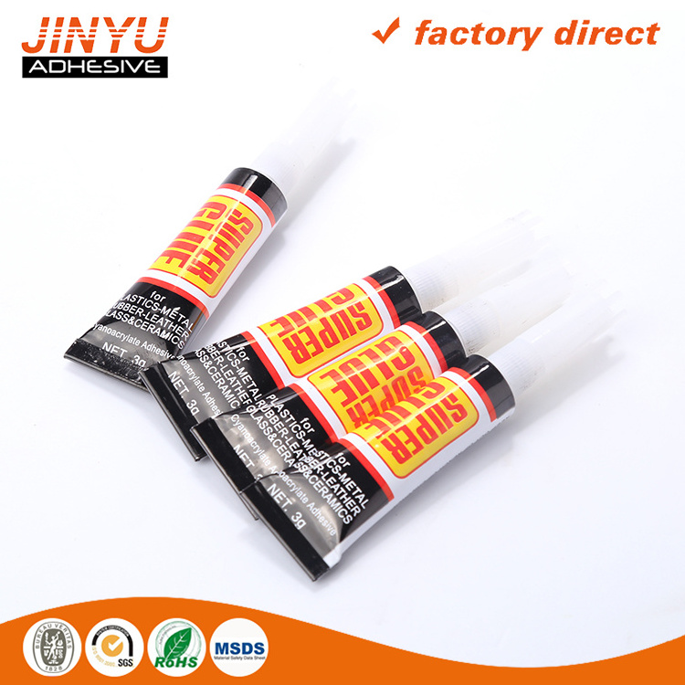 High Quality Strong Adhesive super glue 3g in aluminium tube