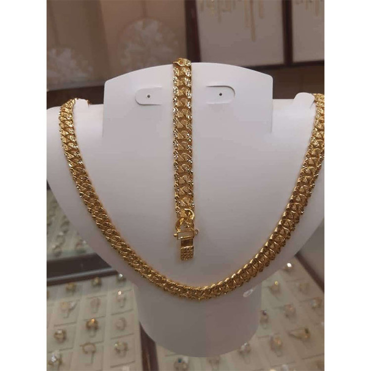 Women's gold custom jewelry Wholesale necklace fashion set Real Gold Chain/Vietnamese jewelry manufacturer