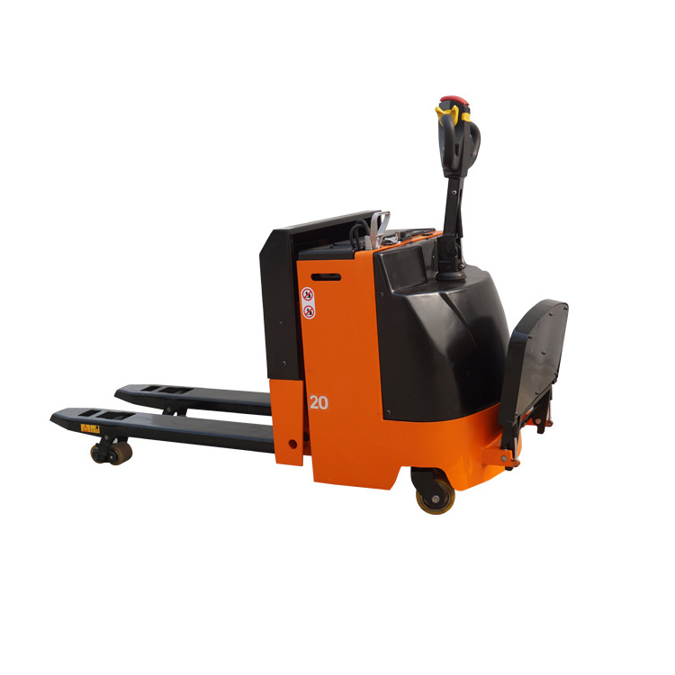 Cheap Price Battery Operated Full Automatic Electric Pallet Truck 2t Lift Mast Electric Power Lifter and Rotator Pneumatic Tyre