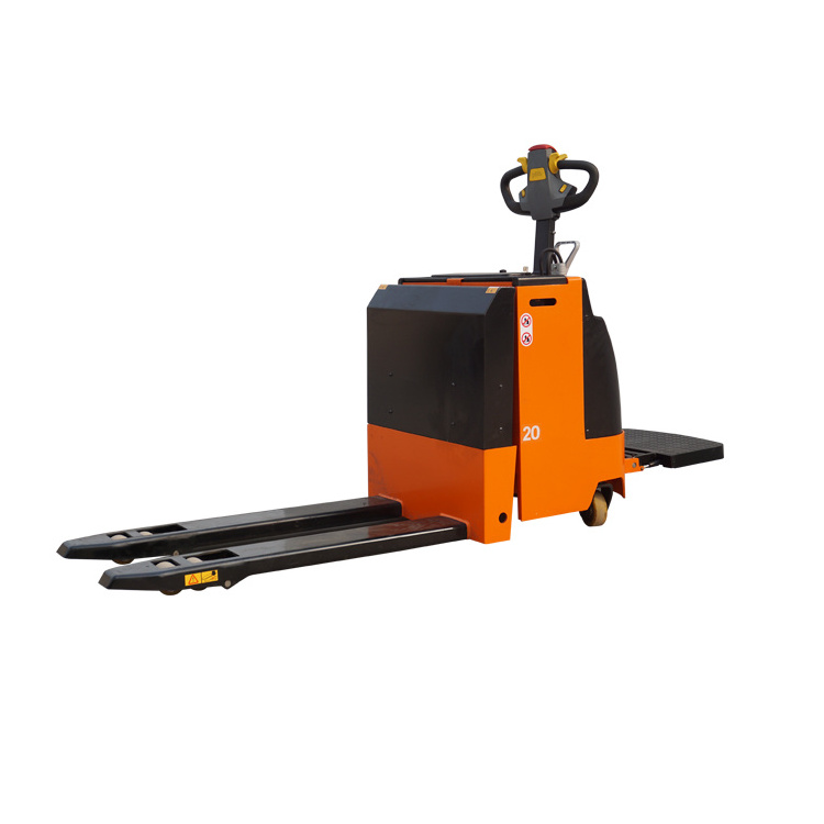 Cheap Price Battery Operated Full Automatic Electric Pallet Truck 2t Lift Mast Electric Power Lifter and Rotator Pneumatic Tyre