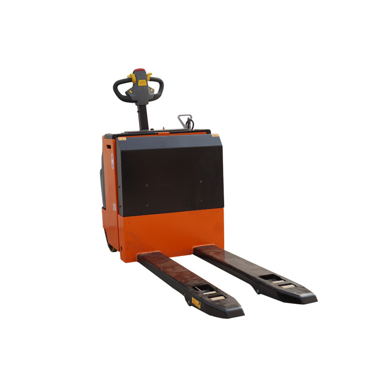 Cheap Price Battery Operated Full Automatic Electric Pallet Truck 2t Lift Mast Electric Power Lifter and Rotator Pneumatic Tyre