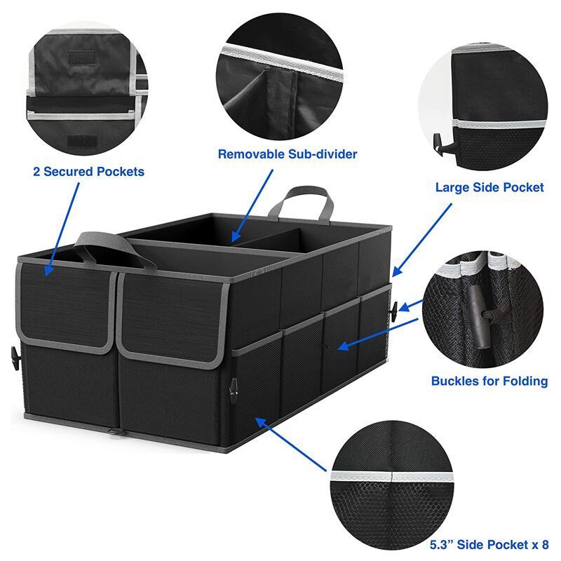 tool food storage bags foldable  car trunk storage organizer