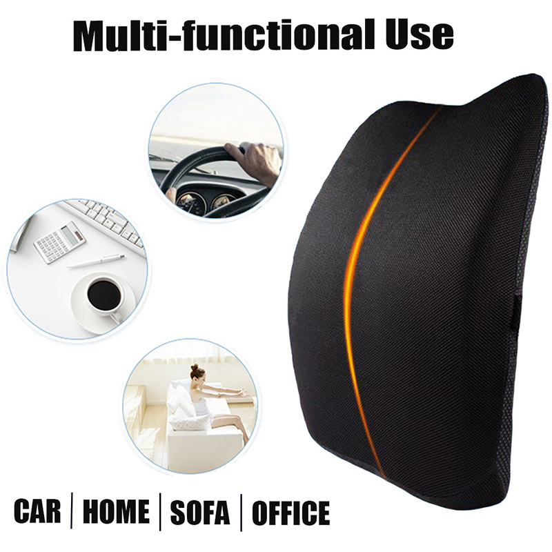 3d Memory Foam Lumbar Back Support Cushion For Office Chair  Car Seat