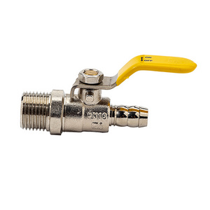 Wholesale High Quality Gas Valve 3/8" PN25 Lever Handle Mini Gas Valve With Yellow Steel Lever Handle