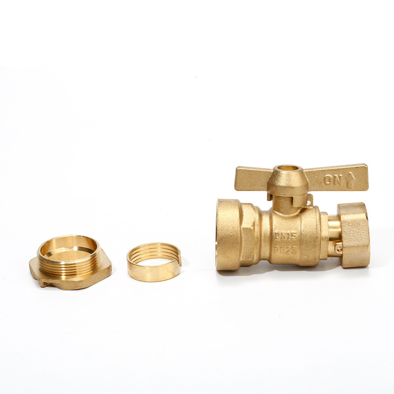 Factory Wholesale Straight Brass Ball Valve 3/4