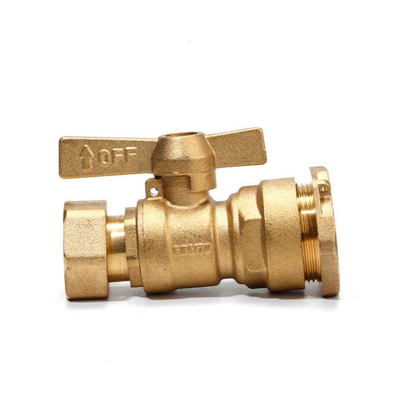 Factory Wholesale Straight Brass Ball Valve 3/4