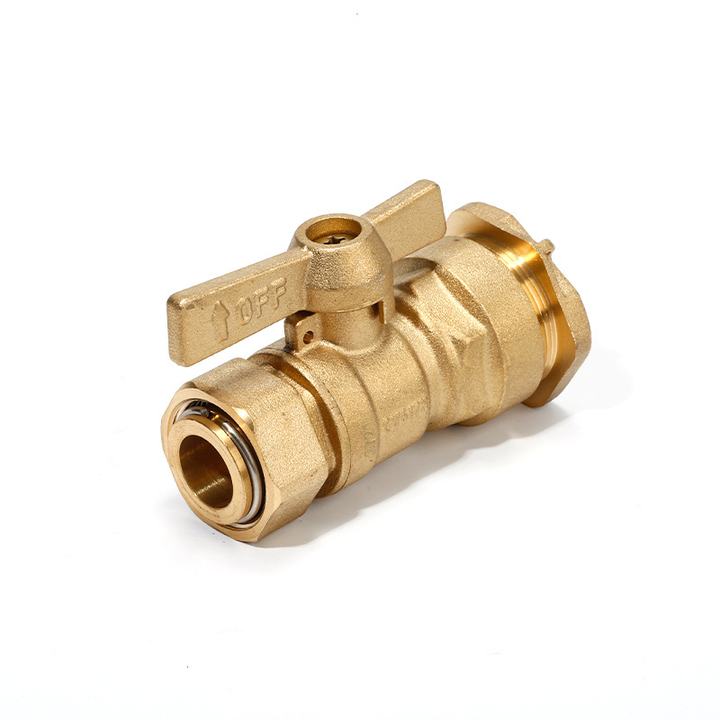 Factory Wholesale Straight Brass Ball Valve 3/4