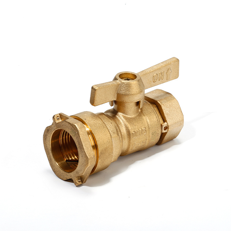 Factory Wholesale Straight Brass Ball Valve 3/4