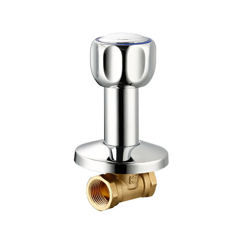 Factory Direct Sales Chrome Stop Valve Built-in Brass Float Valve Size 1/2