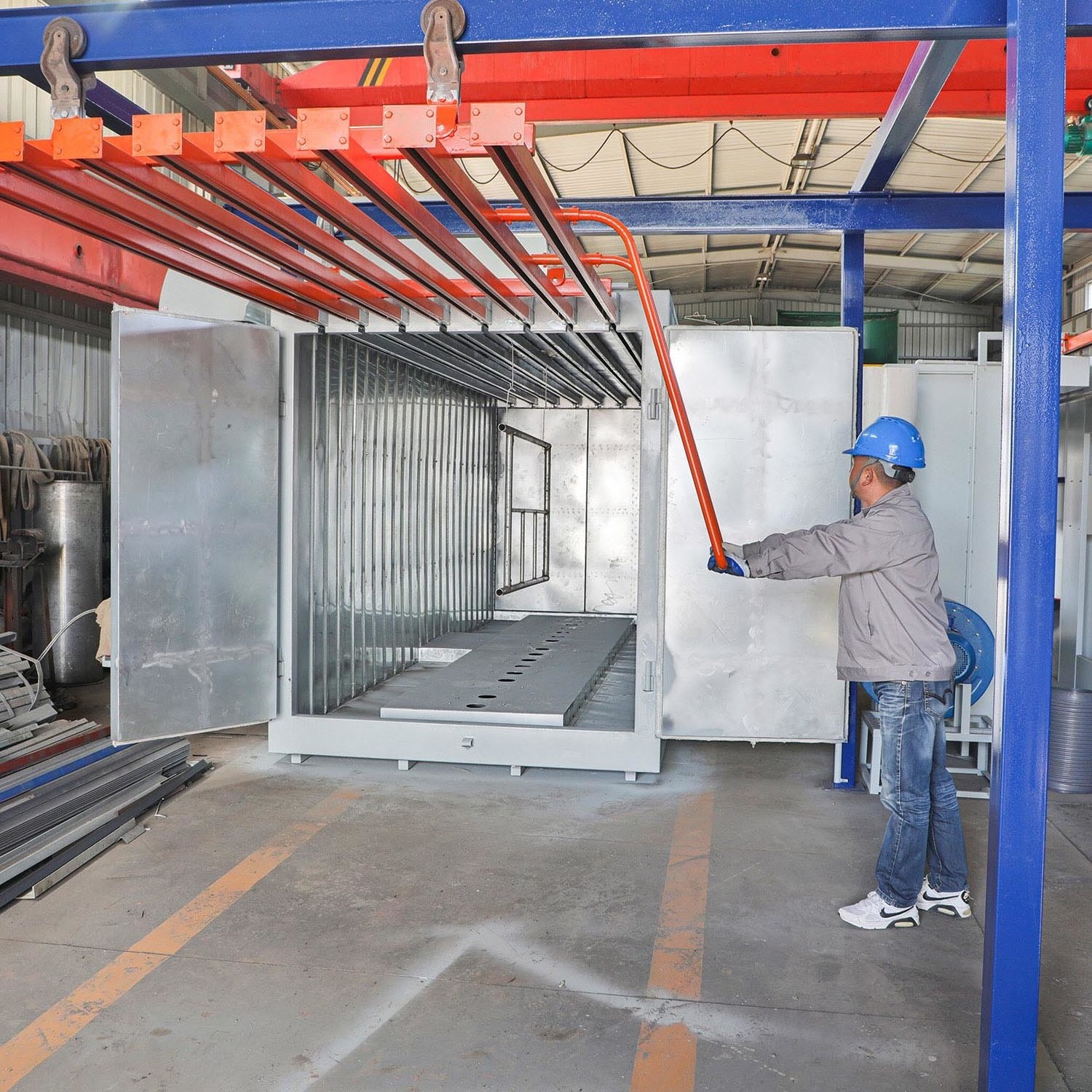 Ailin CE Certificate Canada Aluminum Profiles Gas Powder Coating Coat Oven High Temperature Powder Curing Oven Machine