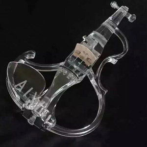 Transparent Organic Glass Crystal Integrated Electronic Violin Professional