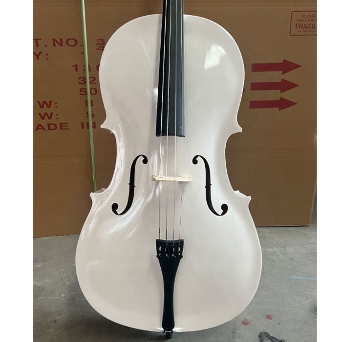 Good quality 3/4 white cello size