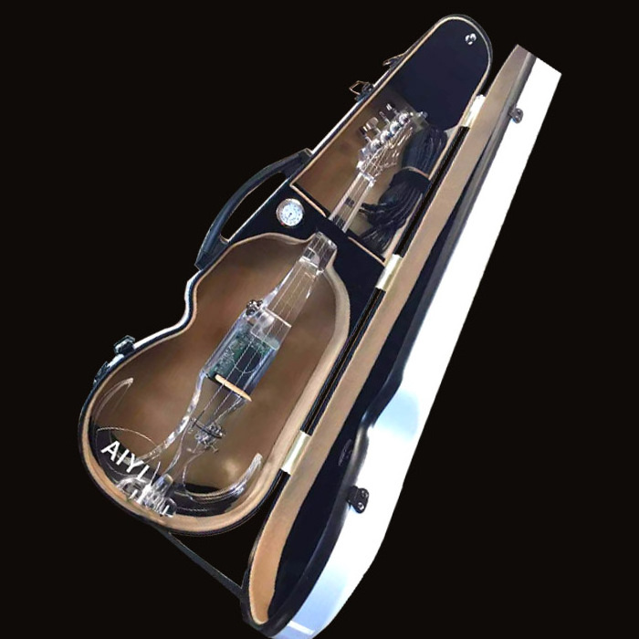 Electronic Violin  Advanced Customized Handmade Transparent Crystal Luminous Electronic Violin