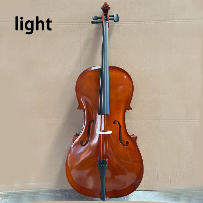 Cello Factory Hot Sale High Quality Plywood 1/8 Cello With Bow and Cello Bag