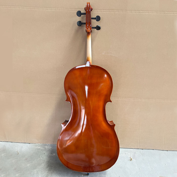 Cello Factory Hot Sale High Quality Plywood 1/8 Cello With Bow and Cello Bag