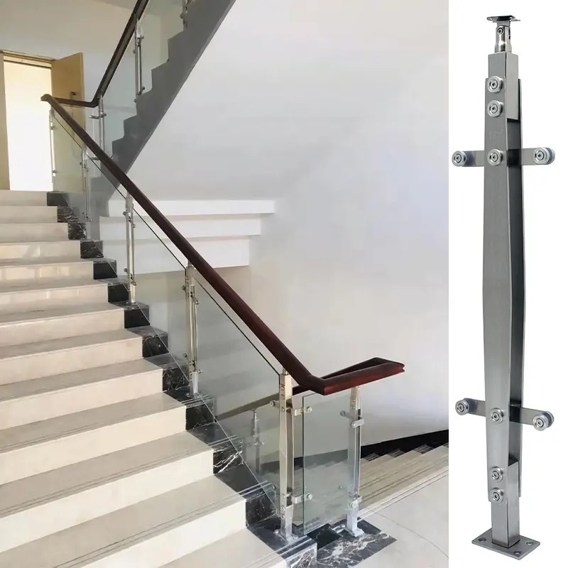 OEM ODM Stainless steel glass spider balustrades posts handrails balustrades & handrails for frameless glass railing